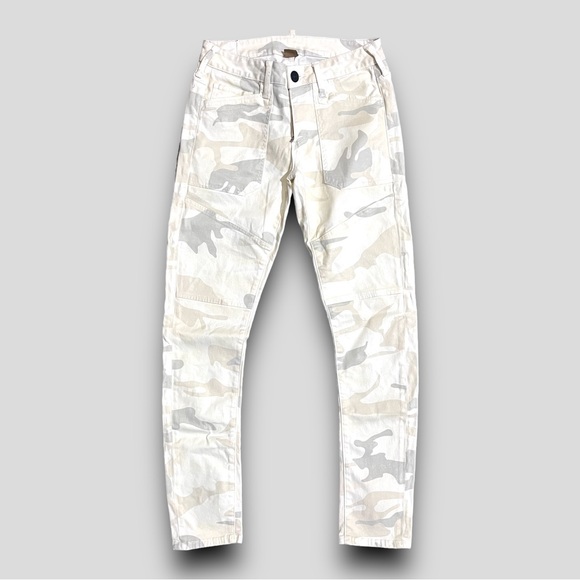 True Religion White/Grey/Tan Camo Brisbane Skinny Utility style - Size 26 - Picture 1 of 11